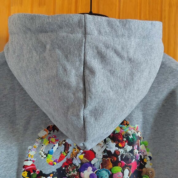Stussy Logo 8 Ball Hoodie - Grey - Picture 9 of 12